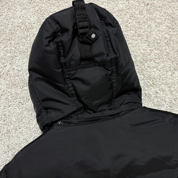 PAJAR Down Coat Puffer Jacket Hooded Pockets Global News Black Womens Medium - Picture 6 of 16